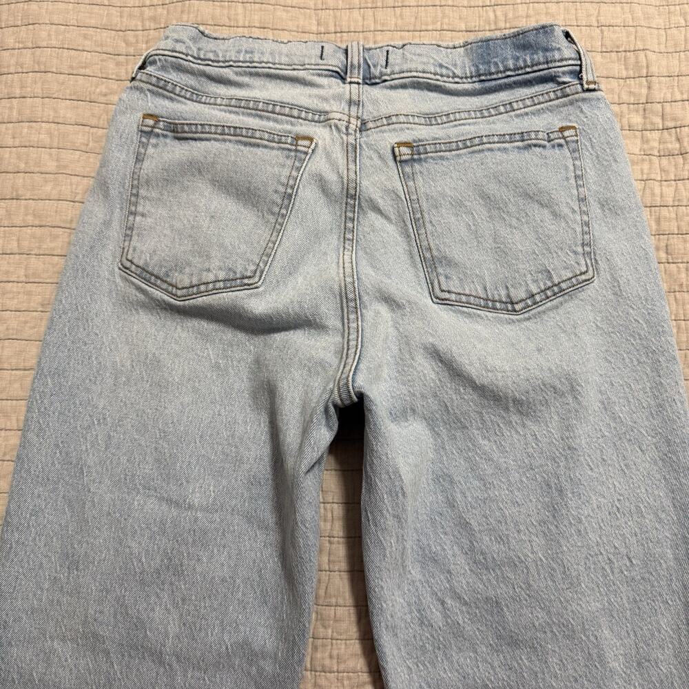 Abercrombie & Fitch Curve Love The 90s Straight Mid Rise Jeans Size 28 / 6R - Picture 7 of 9